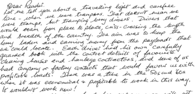 Excerpt from a submission to The Letters Page.